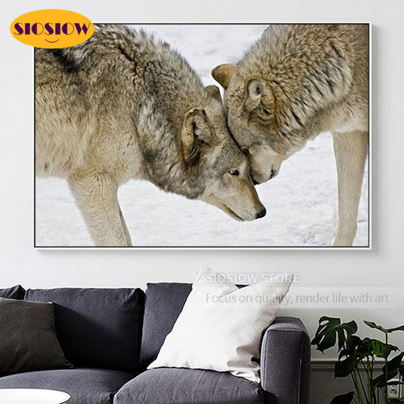 Love Wolf Couple Wallpapers