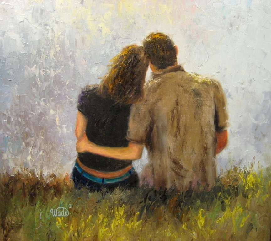 Lovers Painting Images Wallpapers