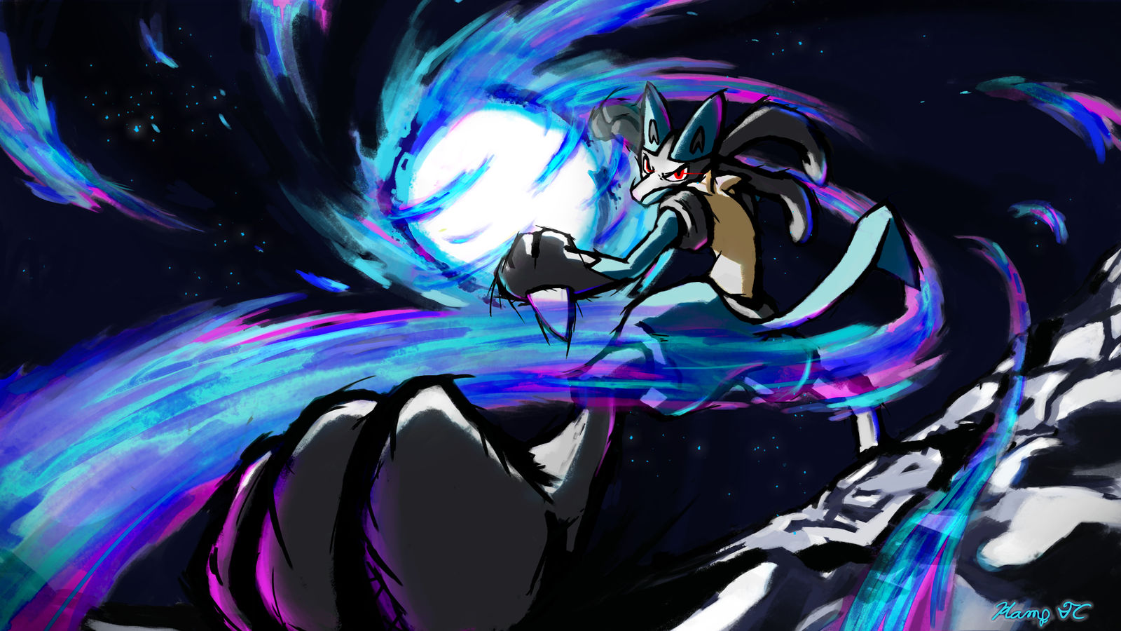 Lucario Aura Sphere Wallpapers