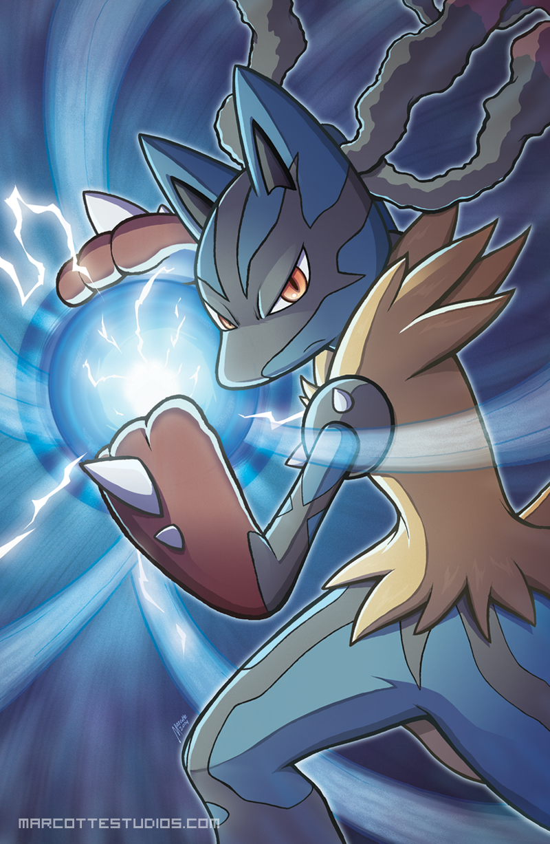 Lucario Aura Sphere Wallpapers