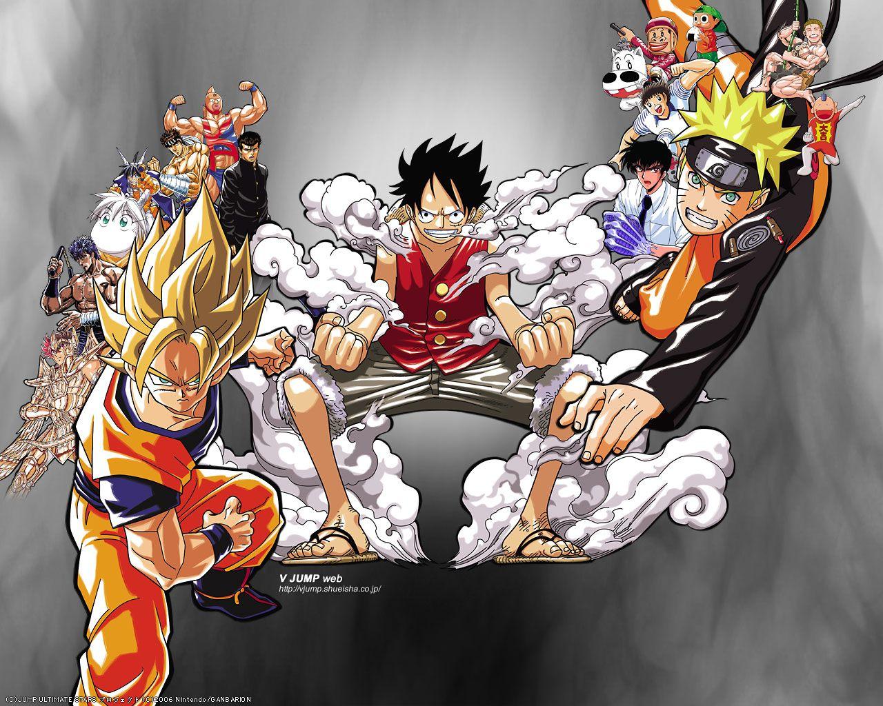 Luffy Goku Naruto Wallpapers