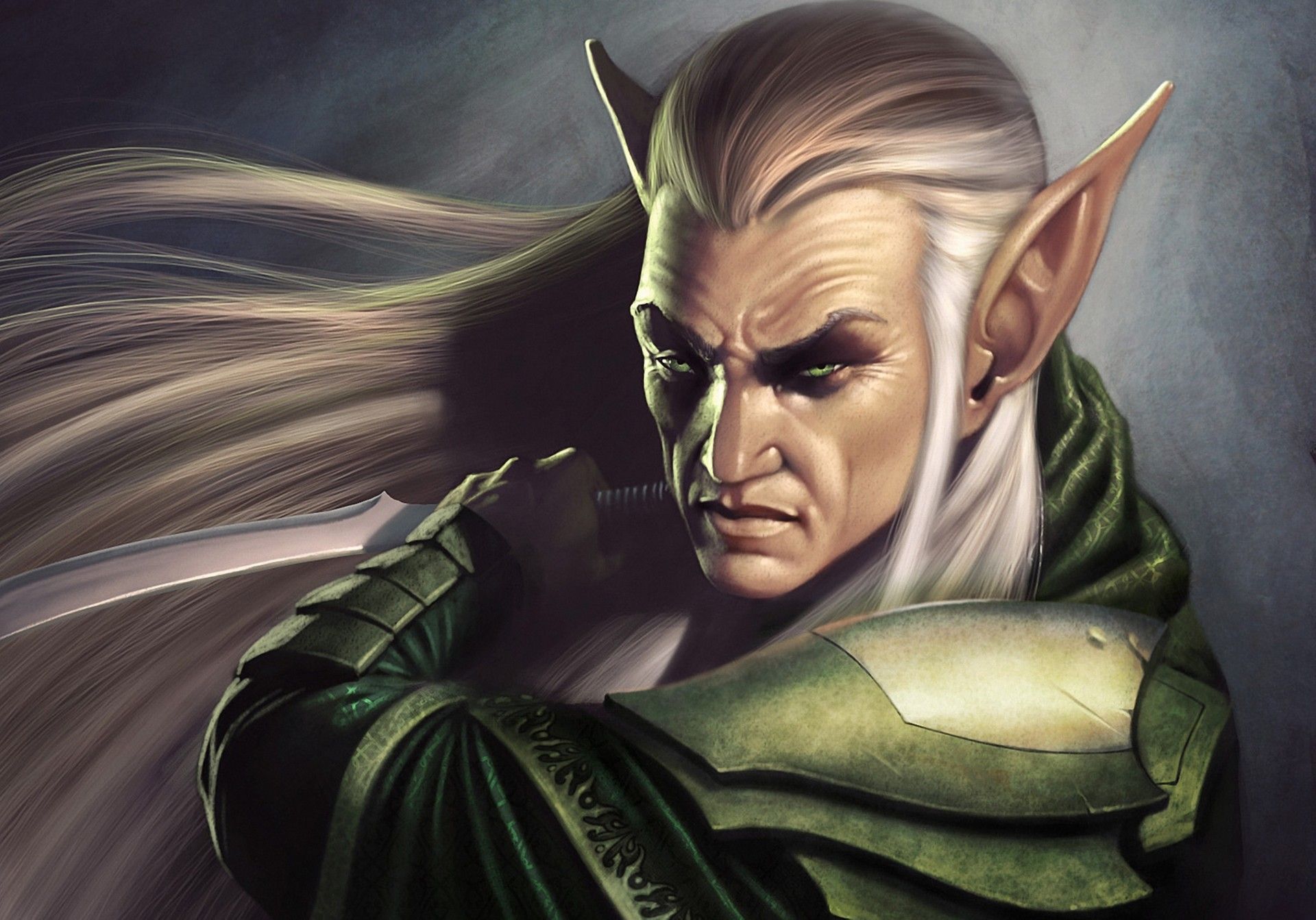 Male Elf White Hair Wallpapers