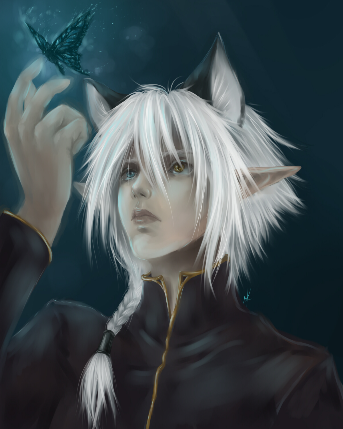 Male Elf White Hair Wallpapers