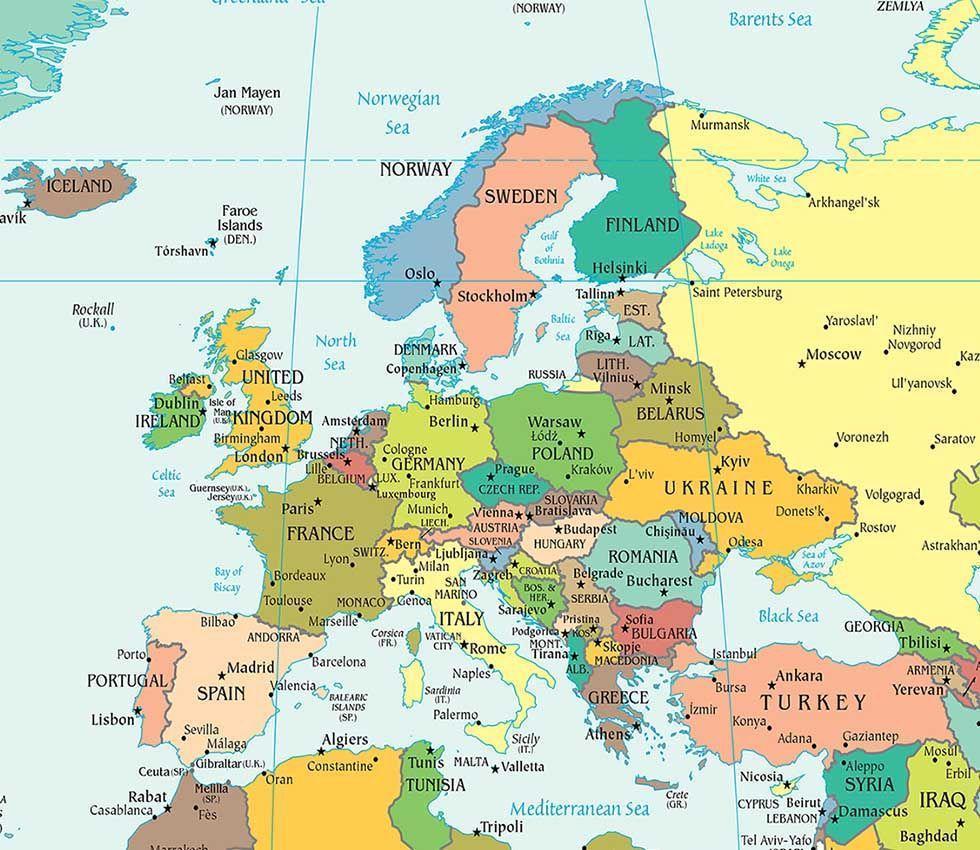 Map Of Europe Wallpapers