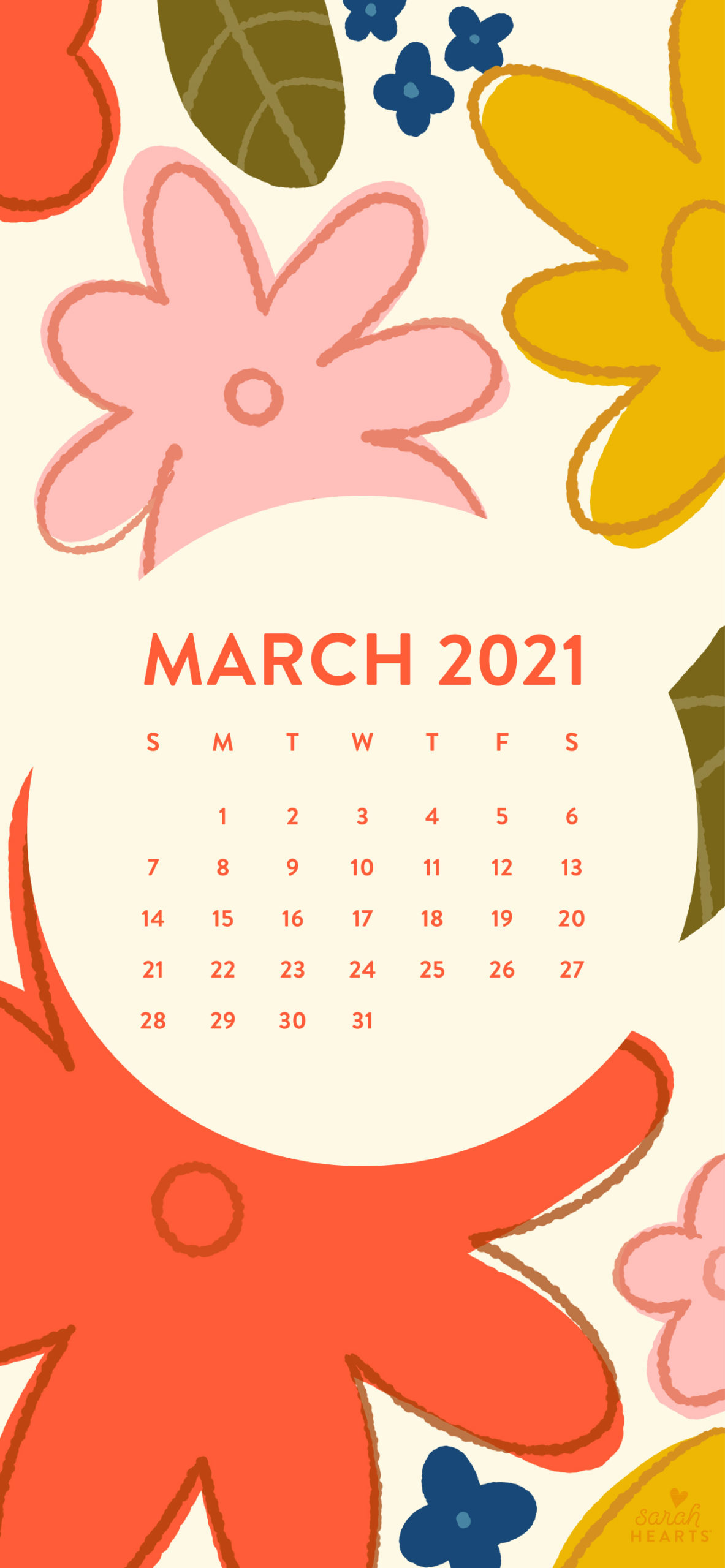 March 2021 Calendar Wallpapers