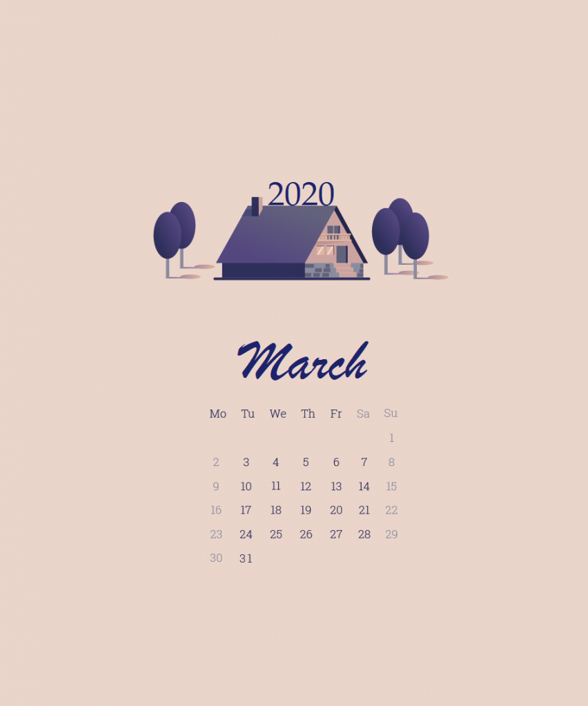 March Calendar Wallpapers