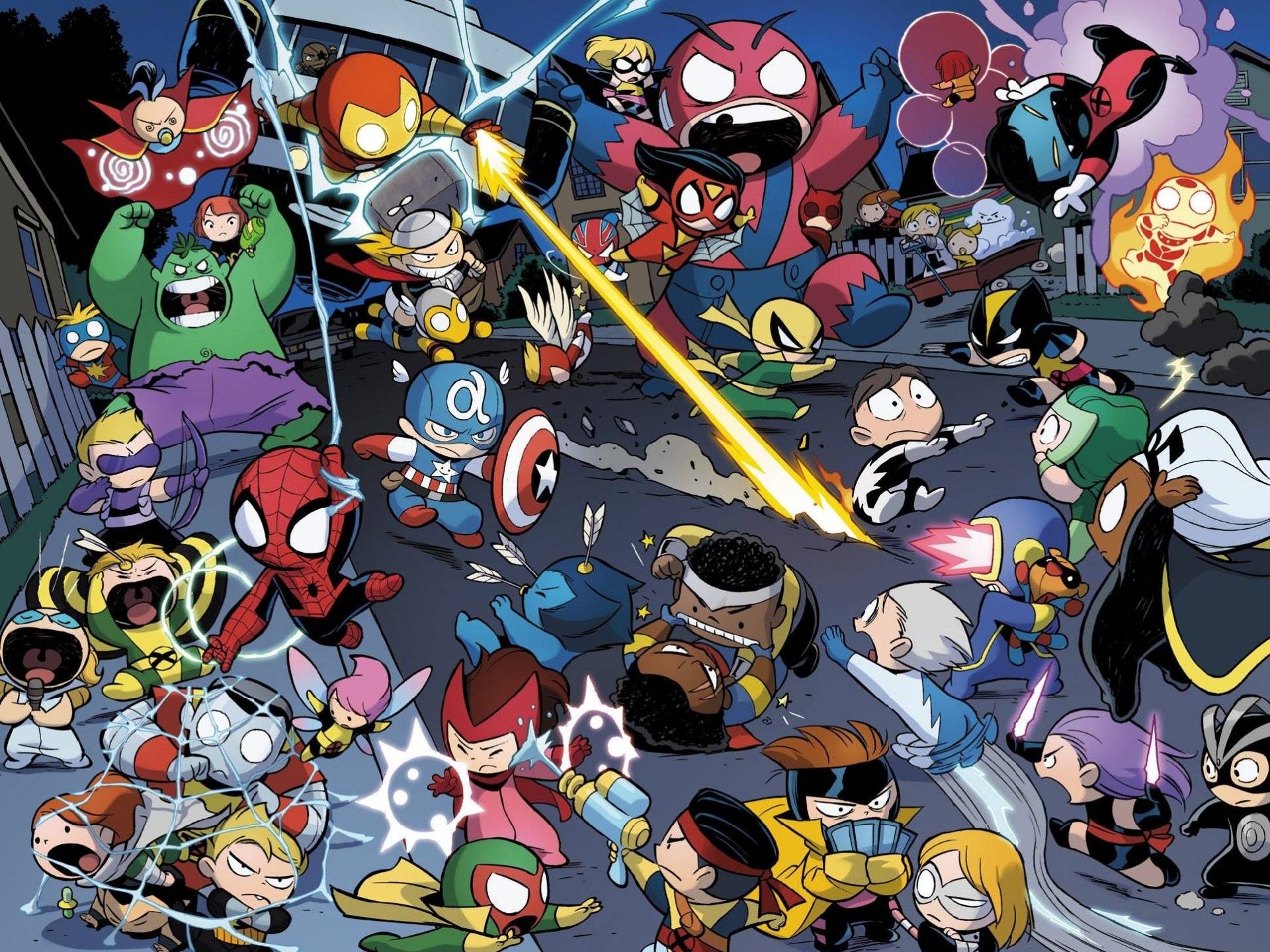 Marvel Chibi Wallpapers