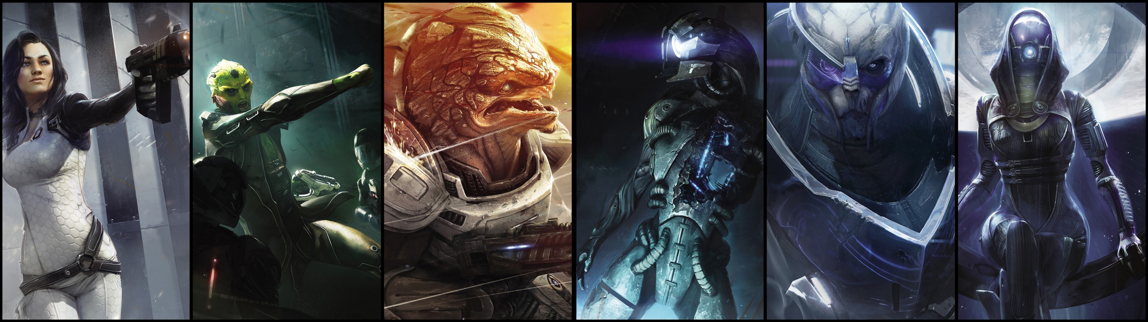 Mass Effect Dual Monitor Wallpapers