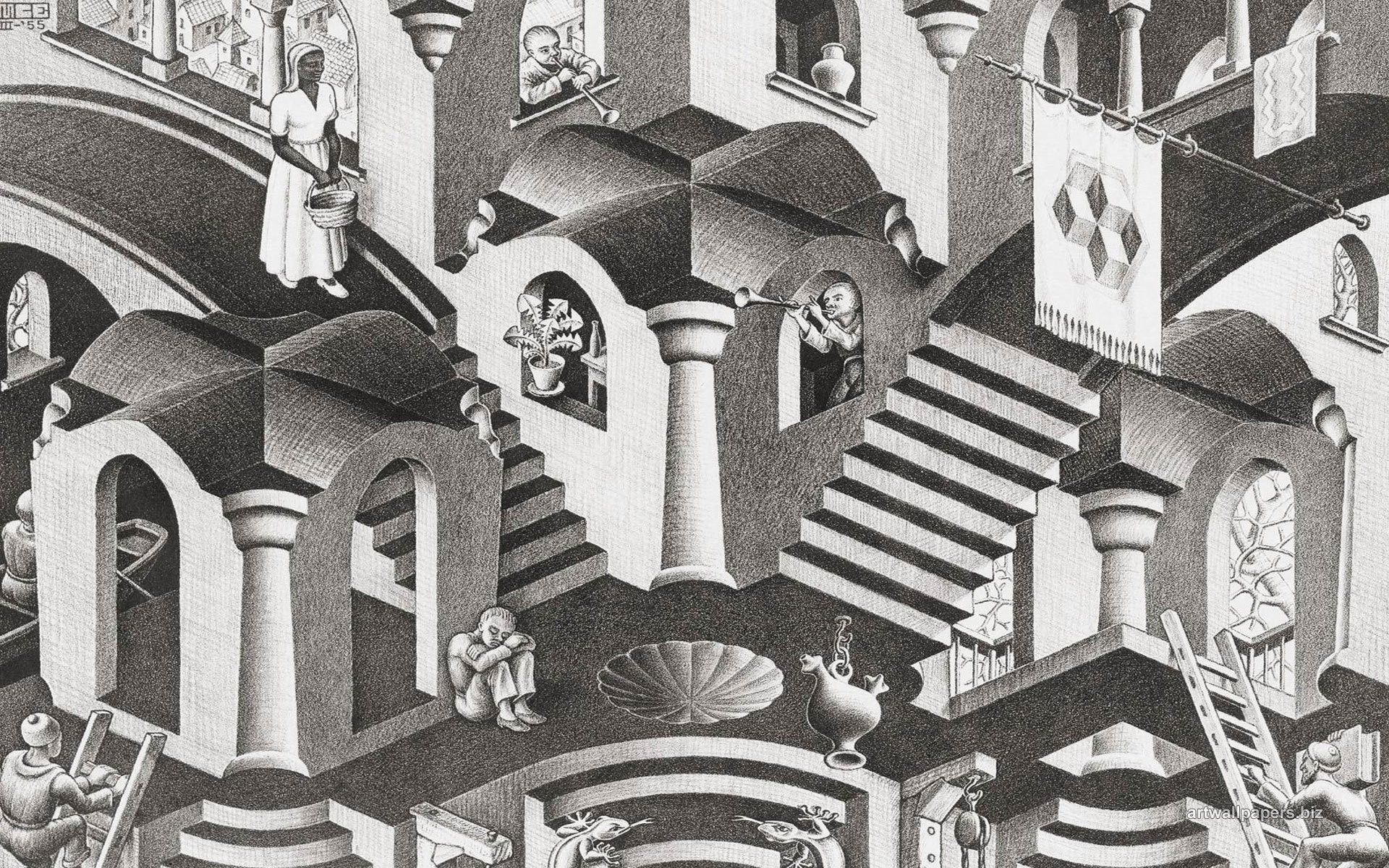 Mc Escher Wall Paper Wallpapers