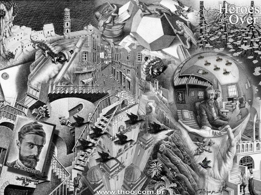 Mc Escher Wall Paper Wallpapers