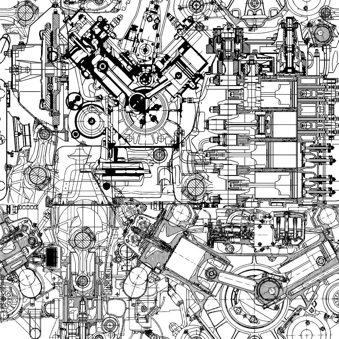 Mechanical Drawing Art Wallpapers