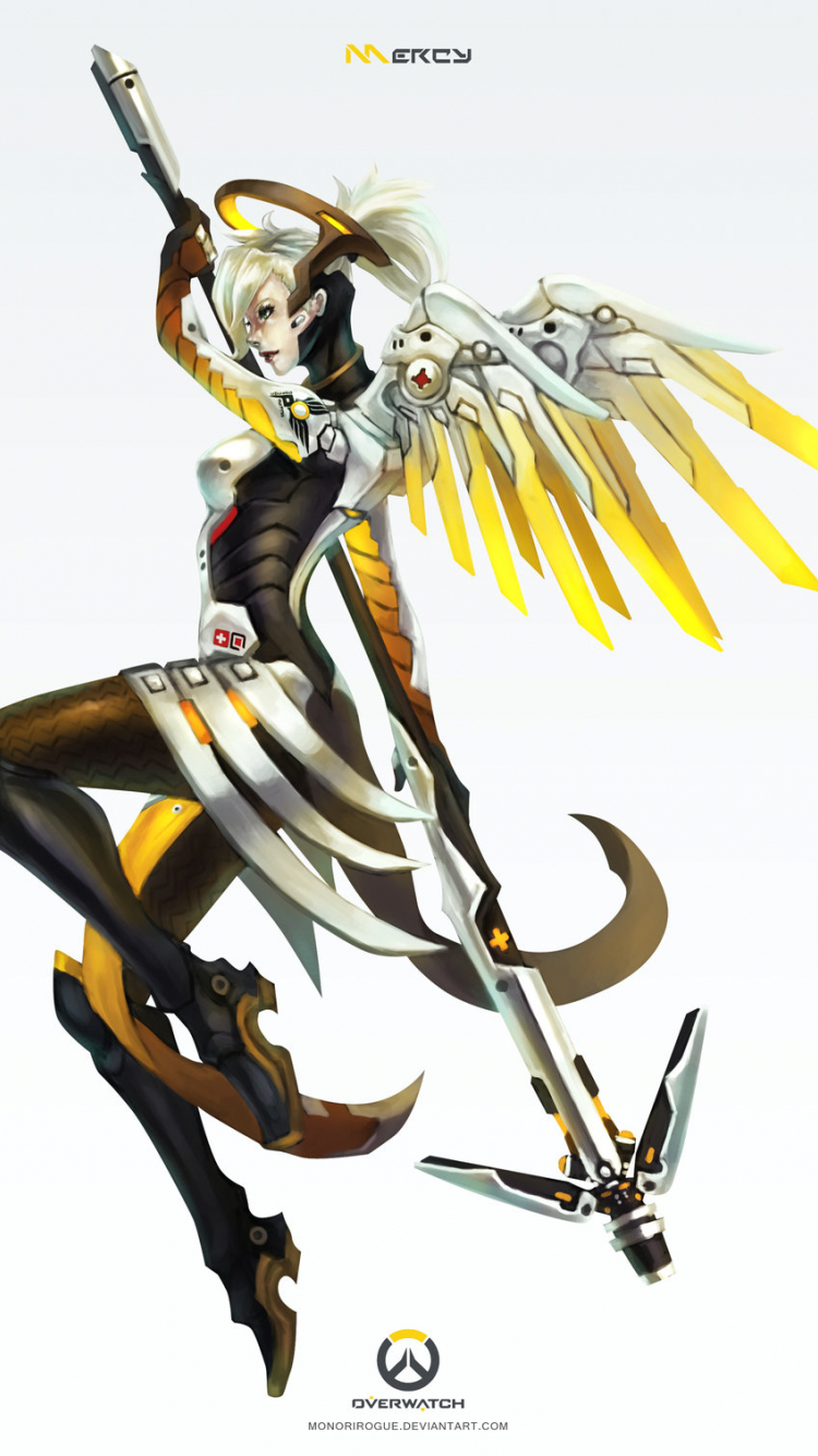 Mercy Overwatch Phone Wallpapers