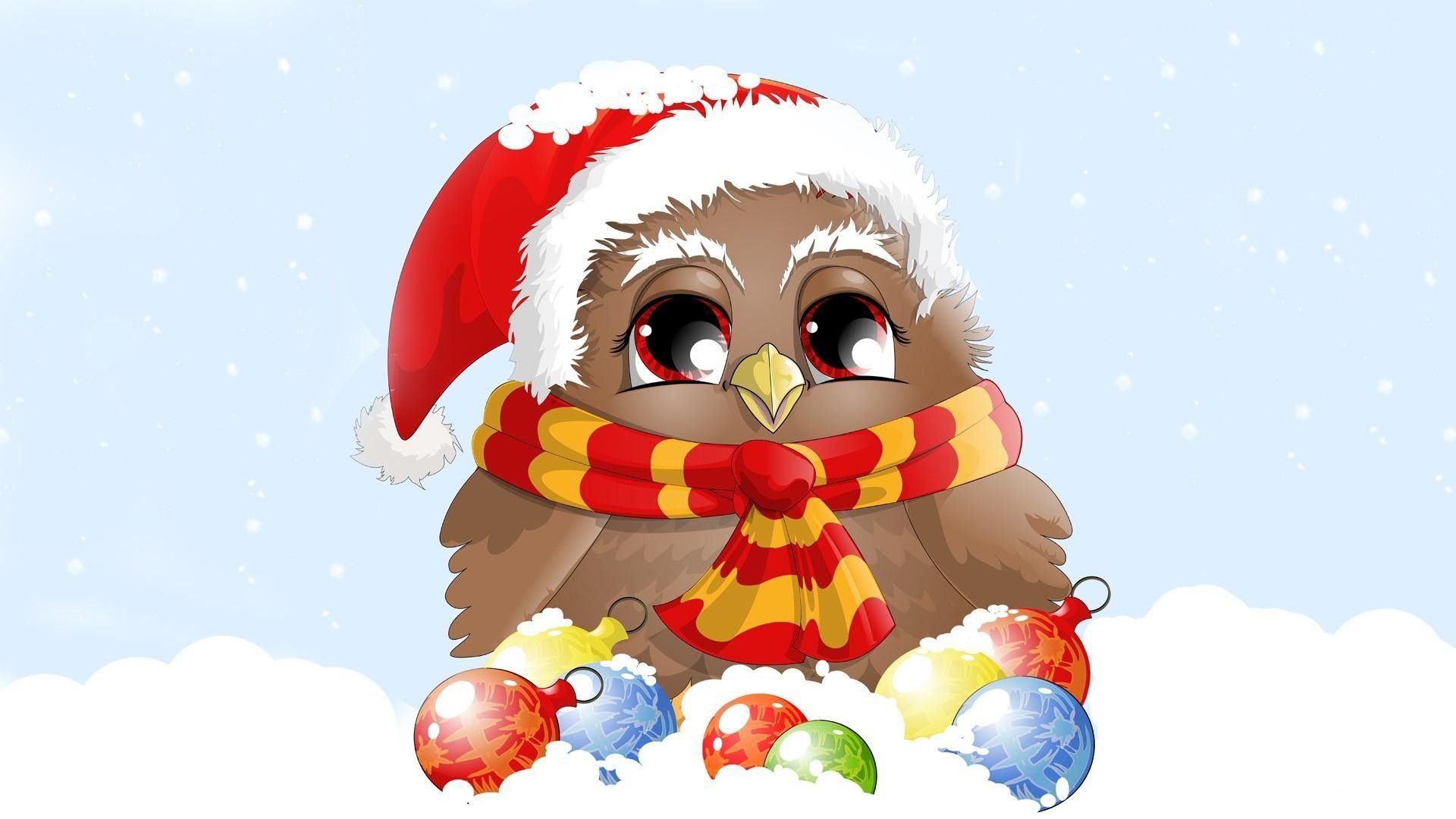 Merry Christmas Owl Images Wallpapers