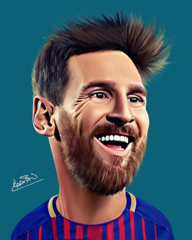 Messi Cartoon Wallpapers