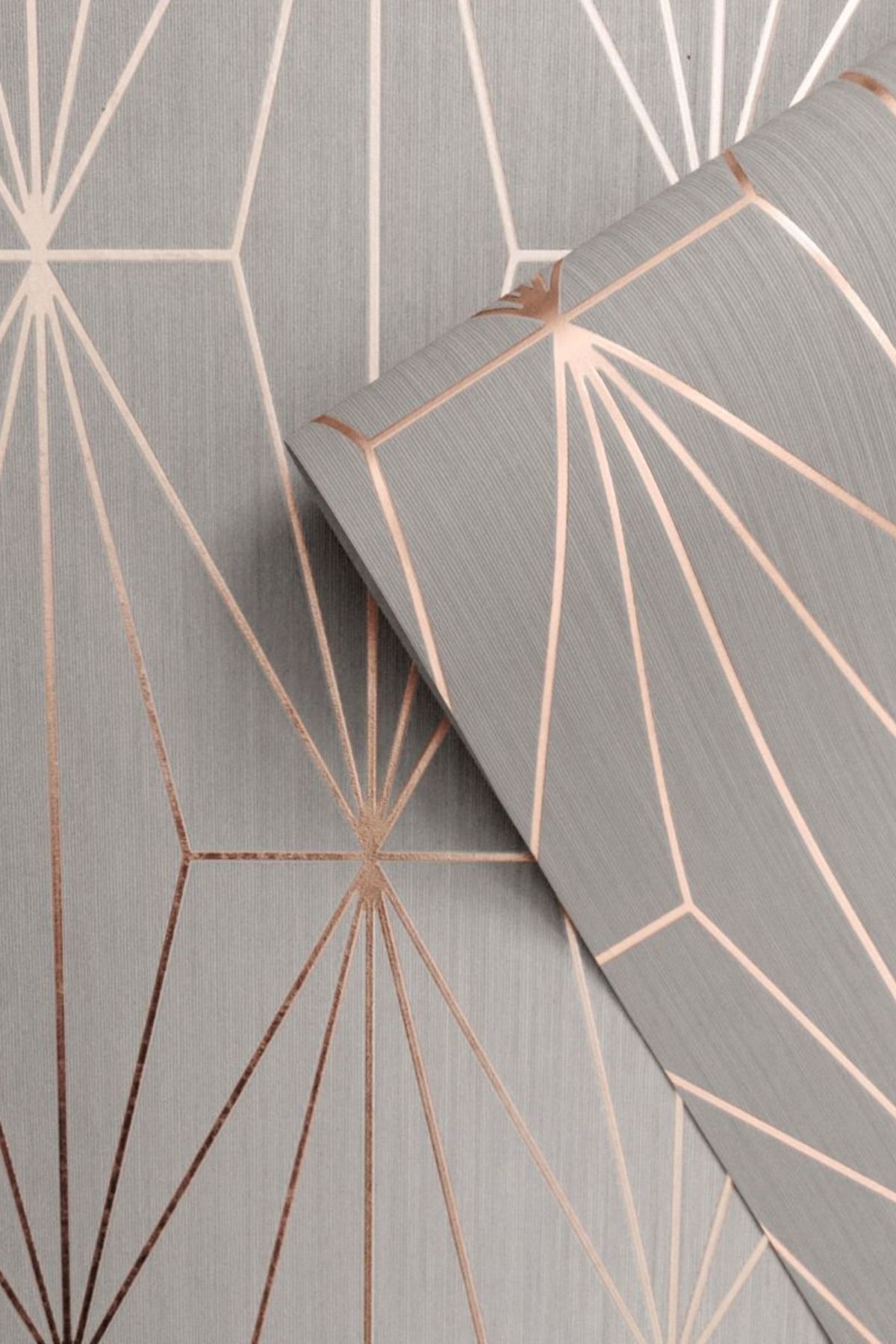 Metallic Gold Geometric Wallpapers