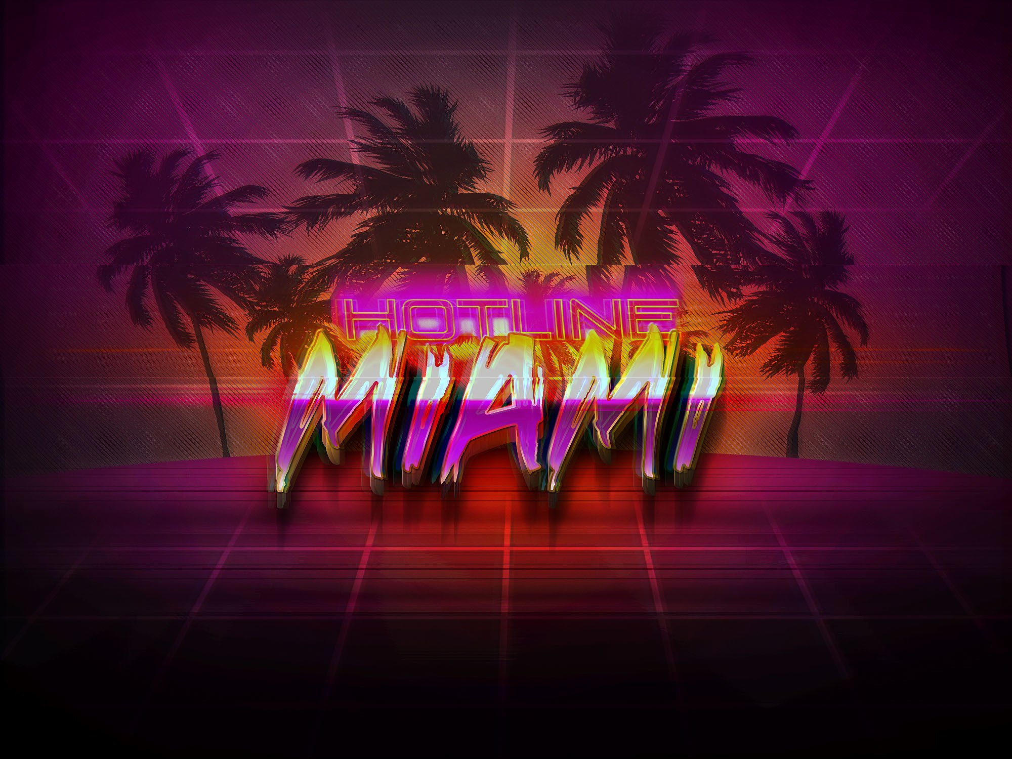 Miami Neon Wallpapers