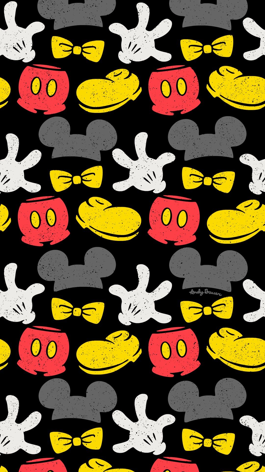 Mickey Mouse Pattern Wallpapers