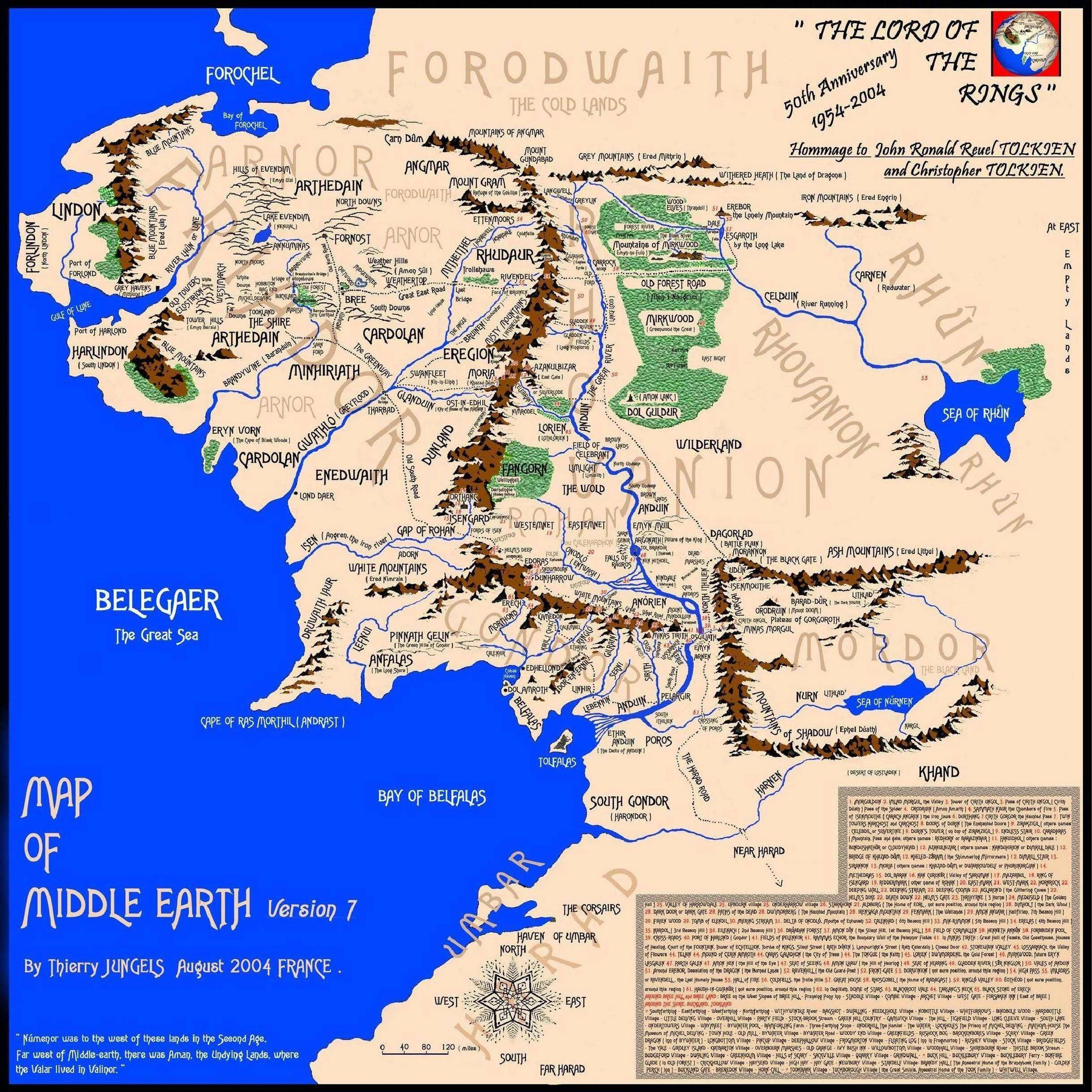 Middle Earth Map High Resolution Wallpapers