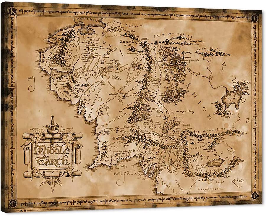 Middle Earth Map High Resolution Wallpapers