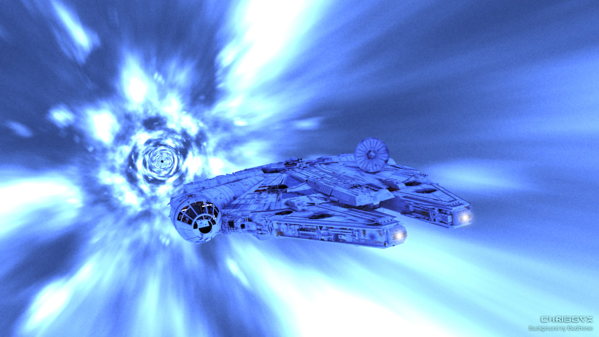 Millennium Falcon Hyperspace Wallpapers