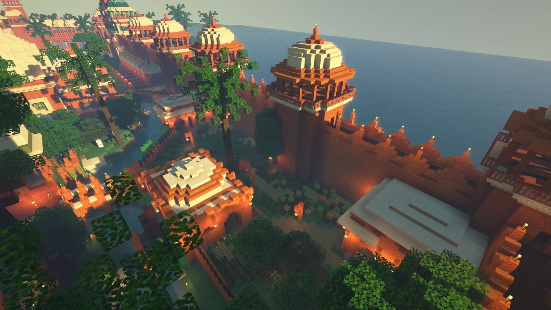 Minecraft Asian City Wallpapers
