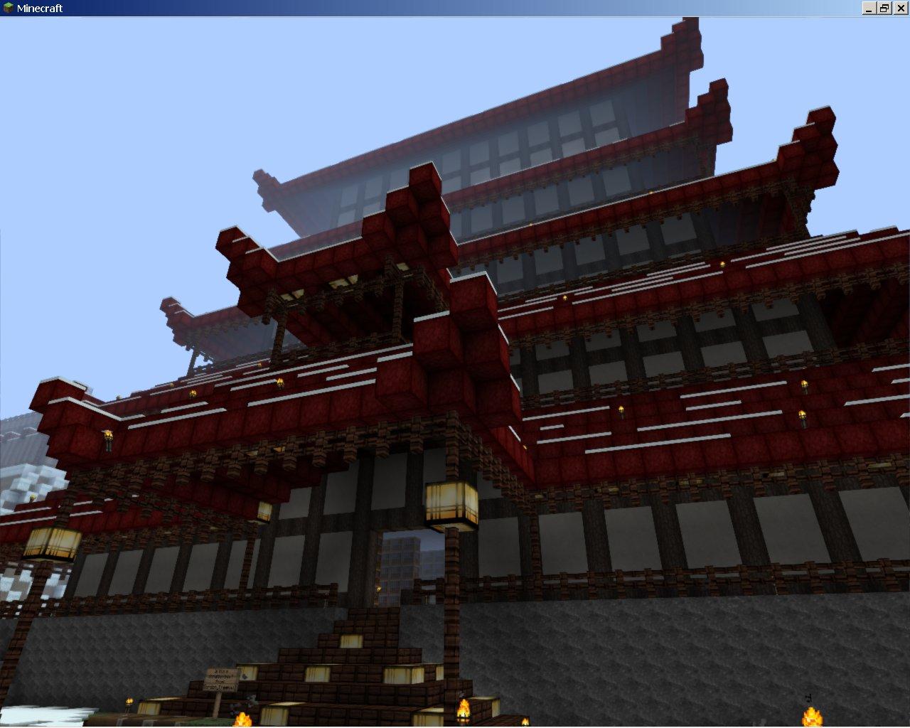 Minecraft Asian City Wallpapers