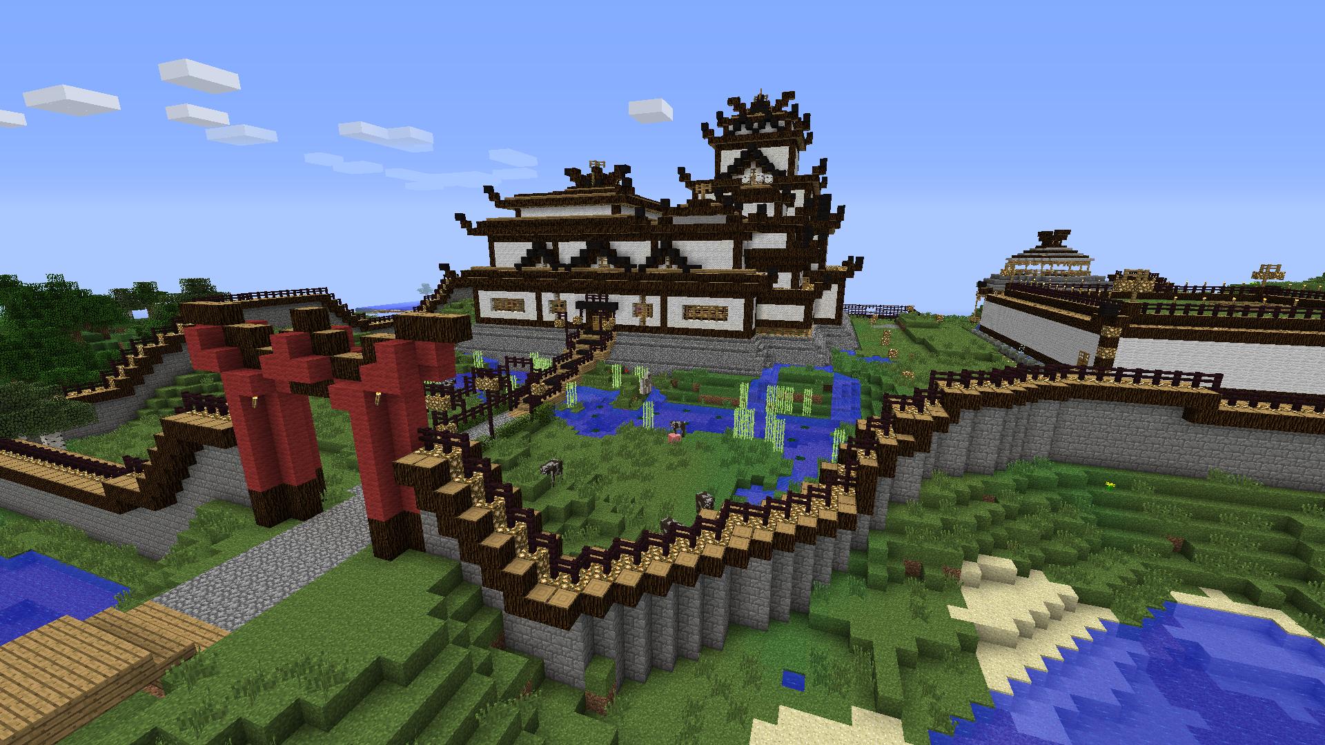 Minecraft Asian City Wallpapers