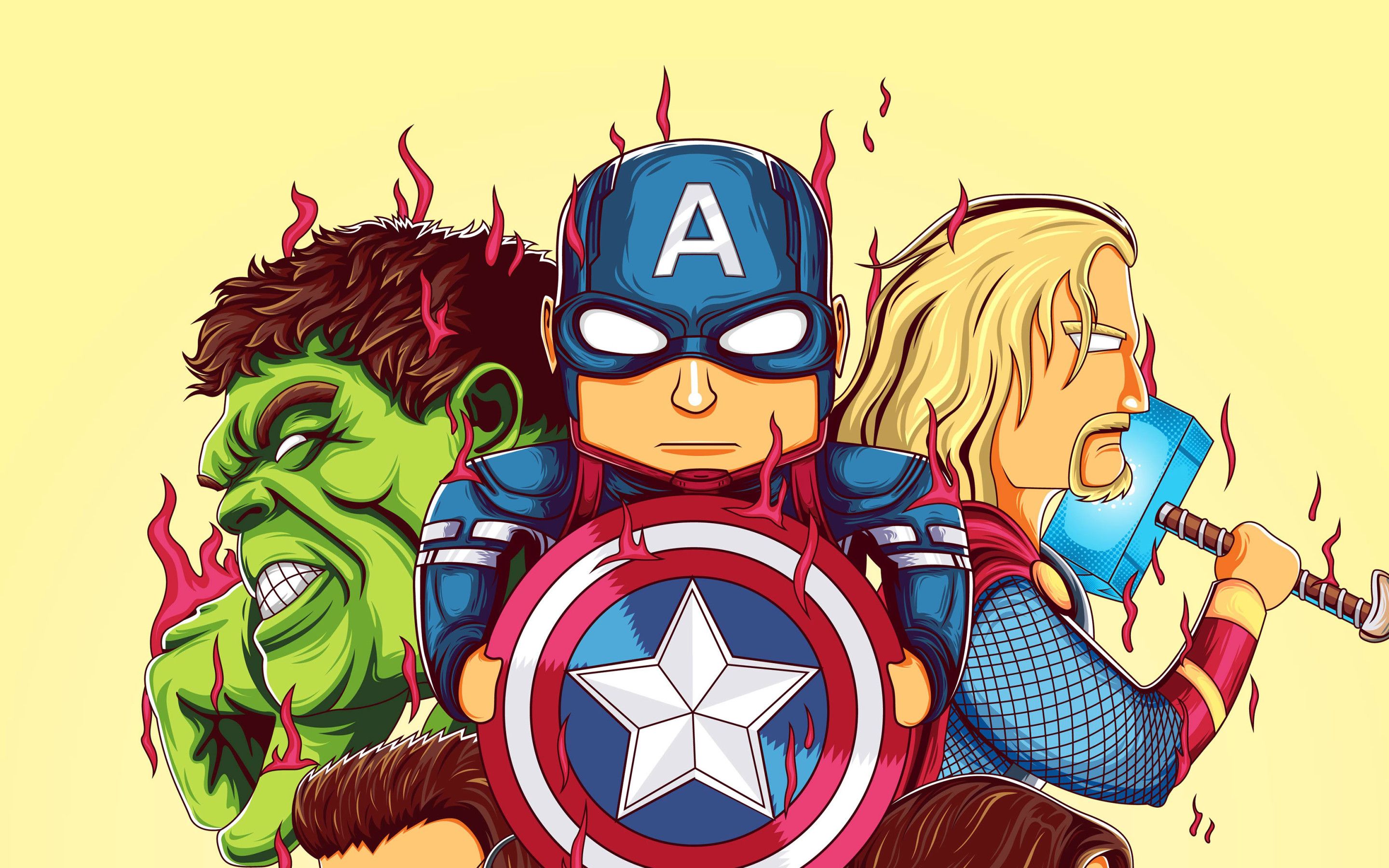 Mini Avengers Cartoon Wallpapers