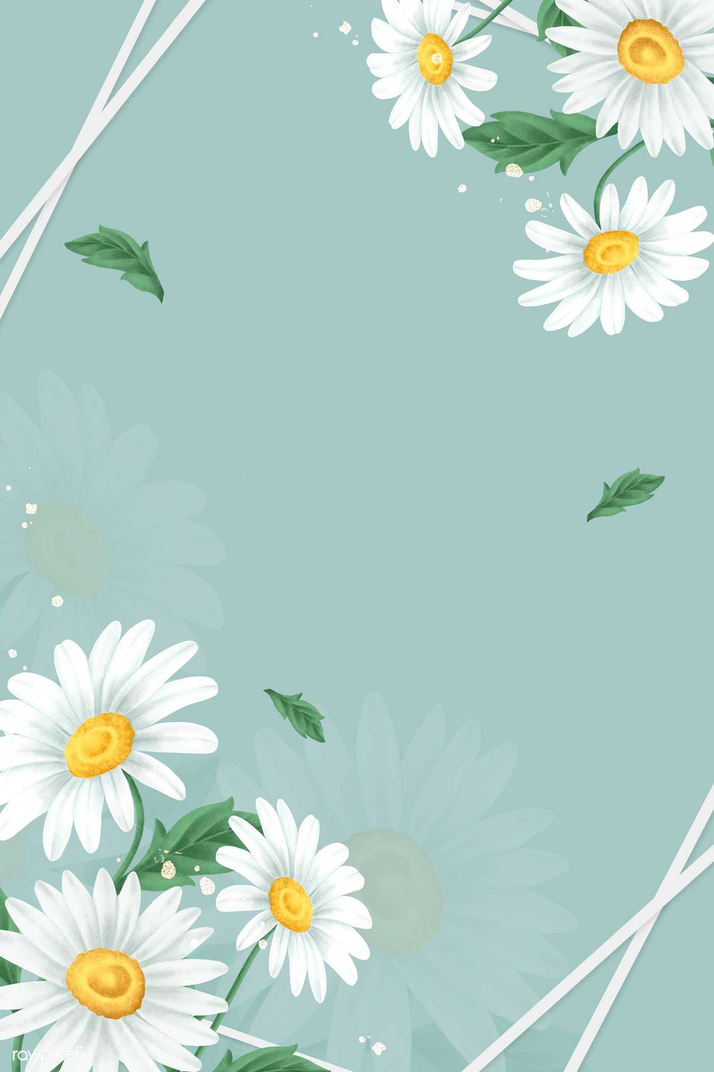 Mint Green Flower Wallpapers