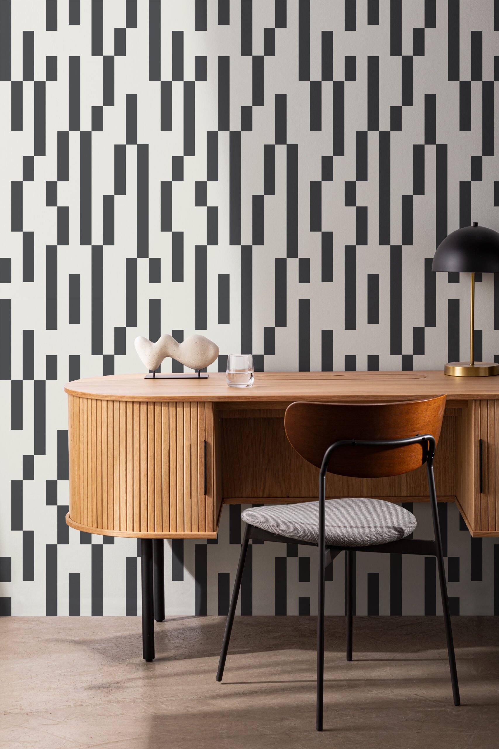 Modern Black And White Geometric Wallpapers