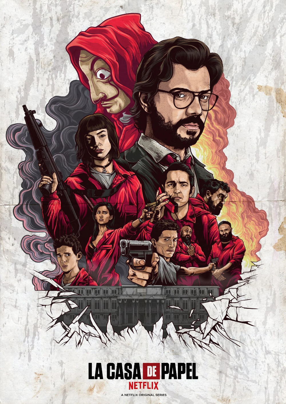 Money Heist Cartoon Wallpapers