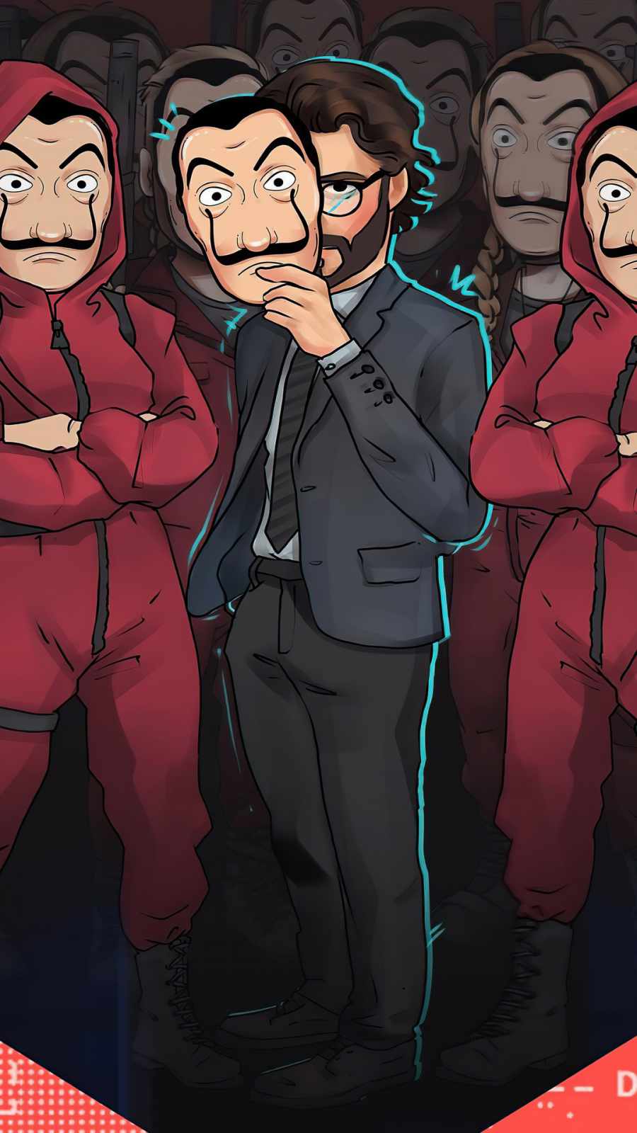 Money Heist Cartoon Wallpapers