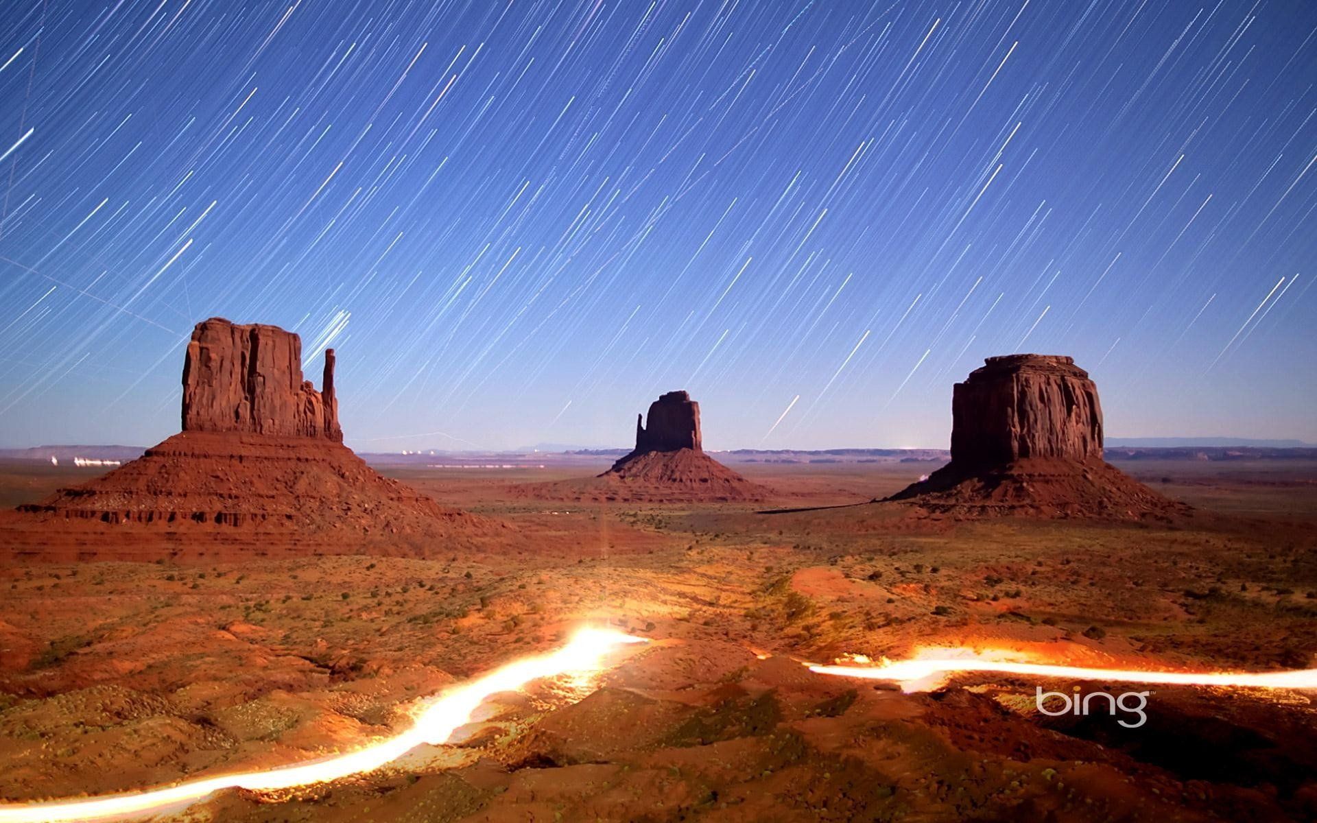 Monument Valley At Night Wallpapers