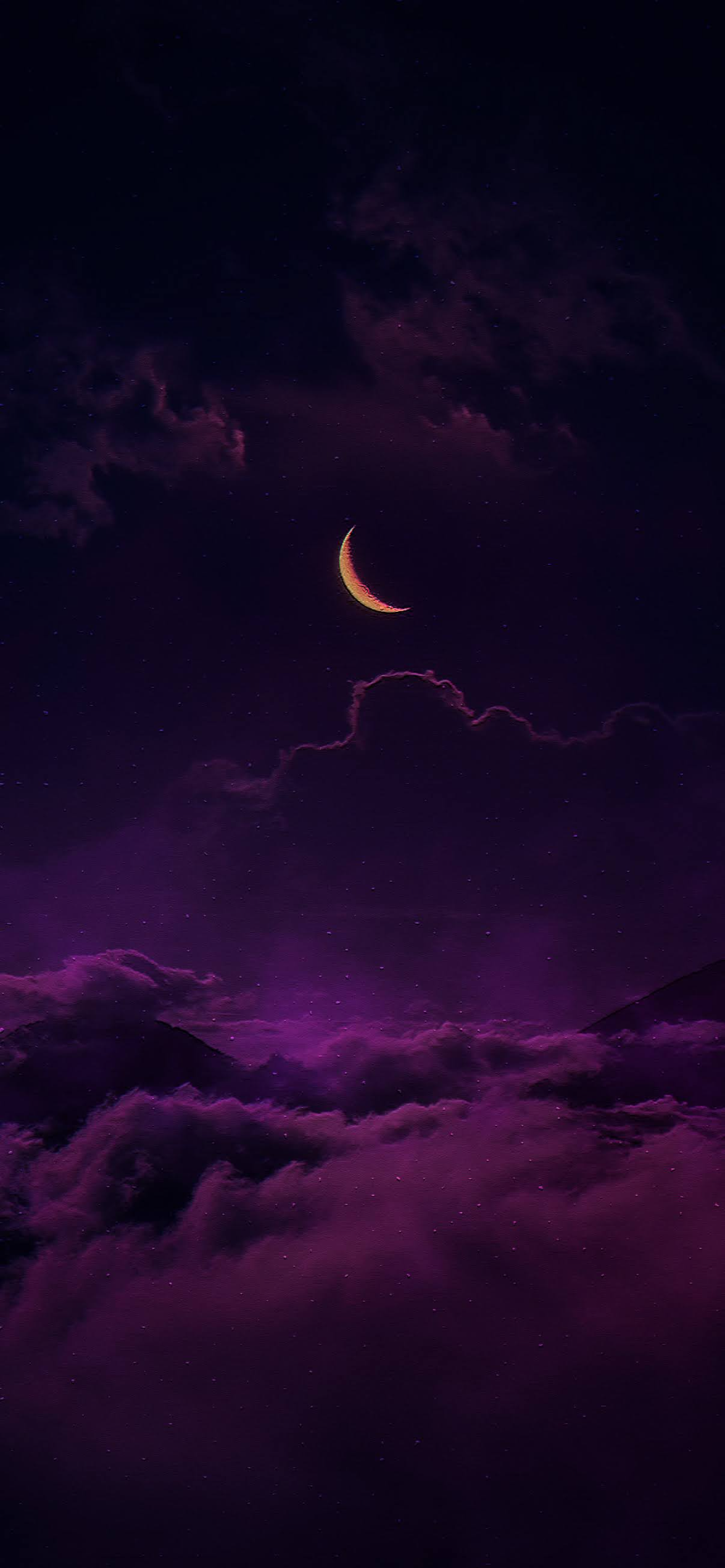 Moon Purple Sky Wallpapers