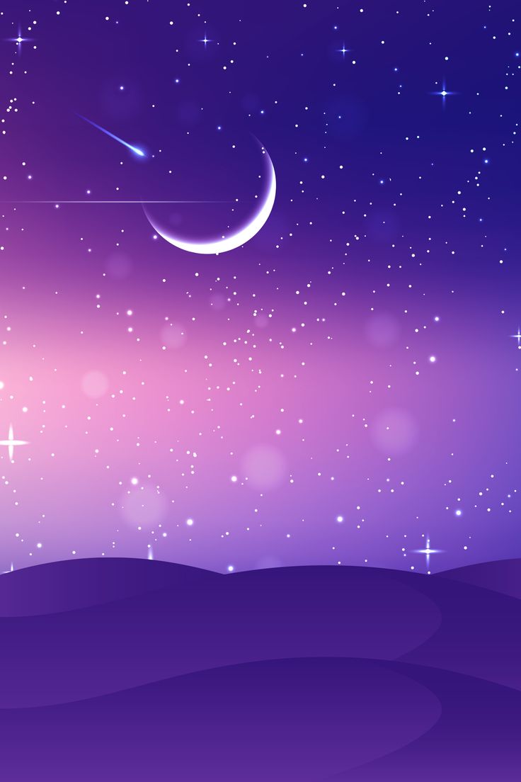 Moon Purple Sky Wallpapers