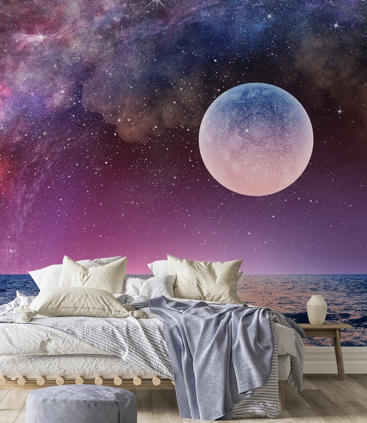 Moon Purple Sky Wallpapers