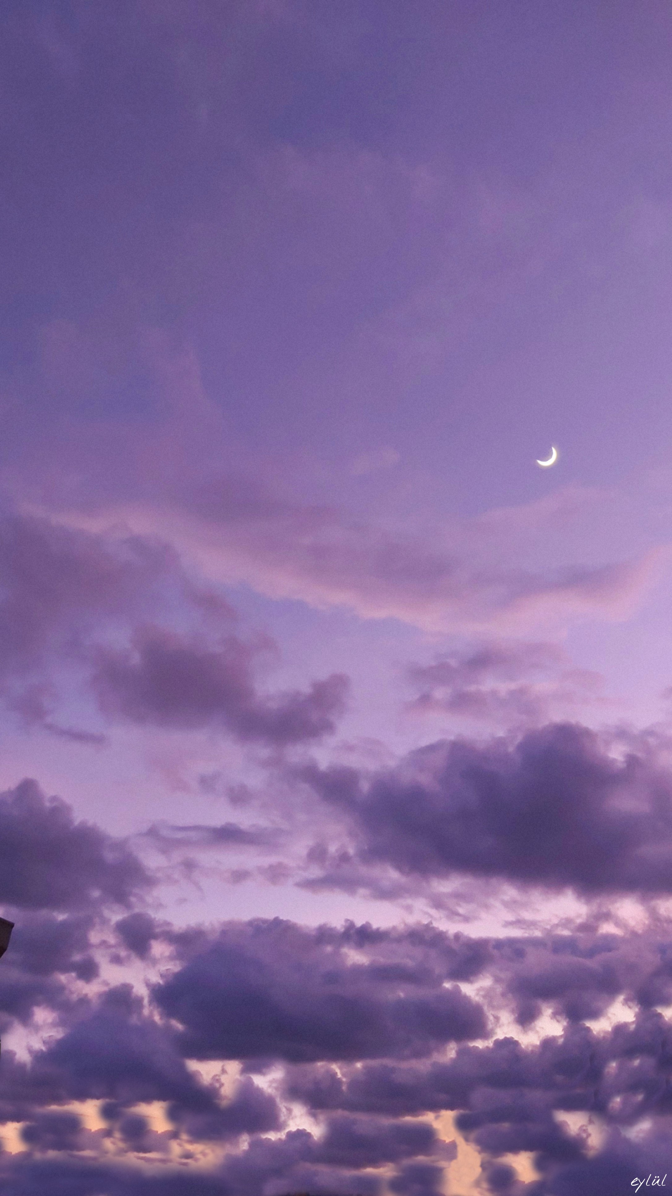 Moon Purple Sky Wallpapers