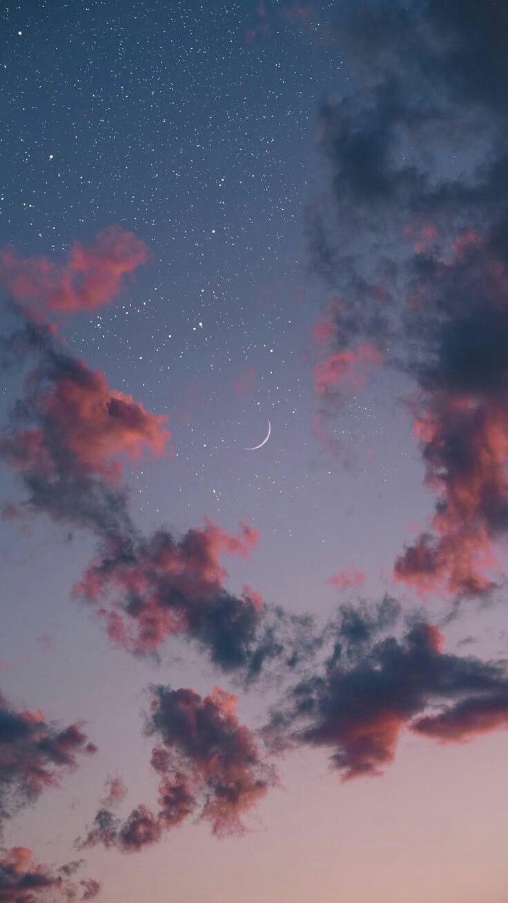 Moon Purple Sky Wallpapers