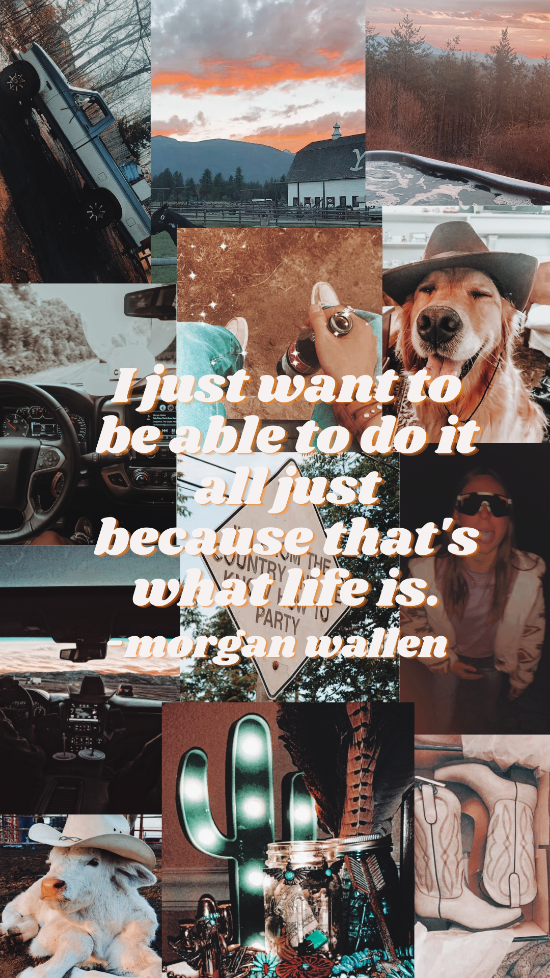 Morgan Wallen Collage Wallpapers