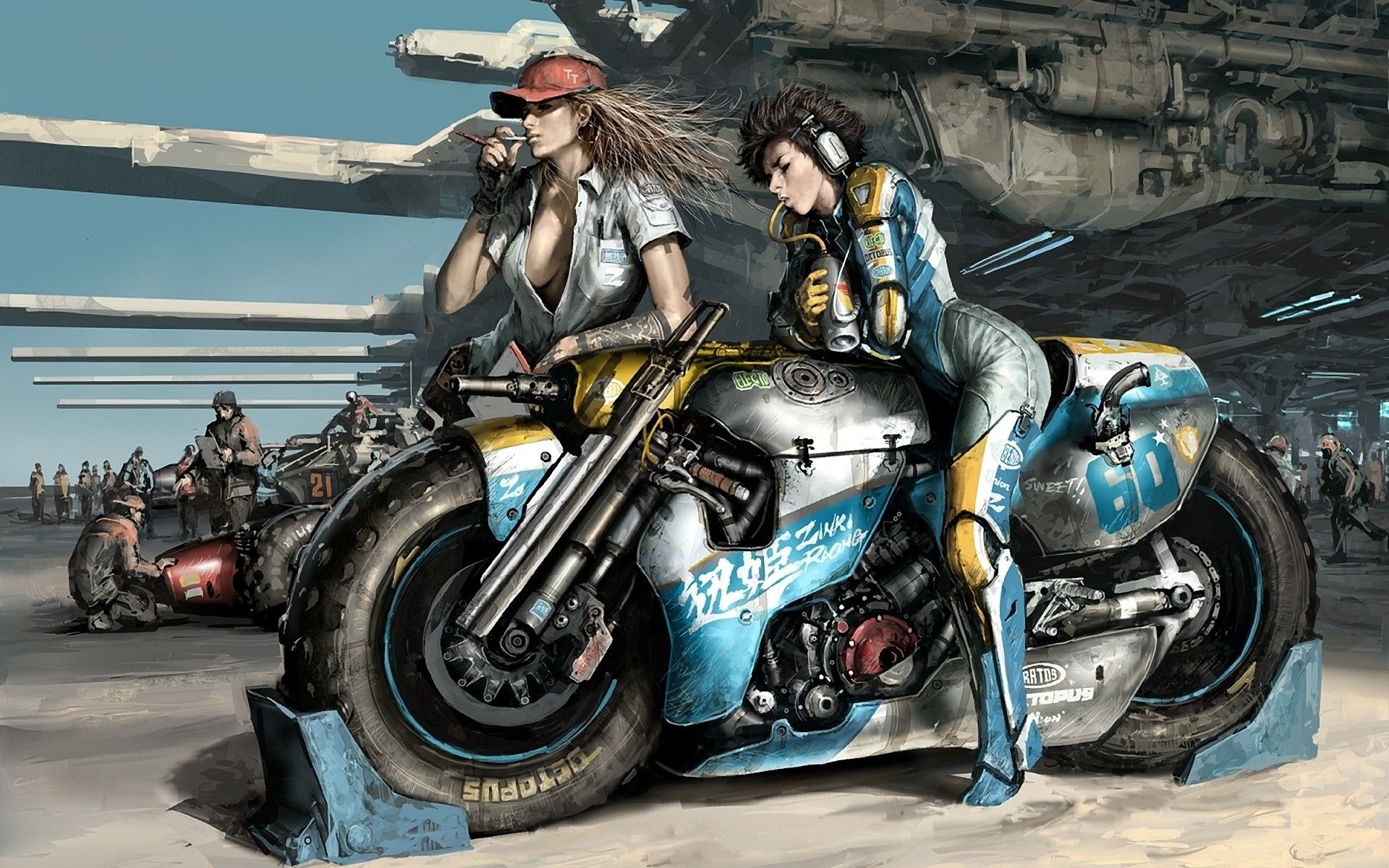 Motorcycle Girl Wallpapers