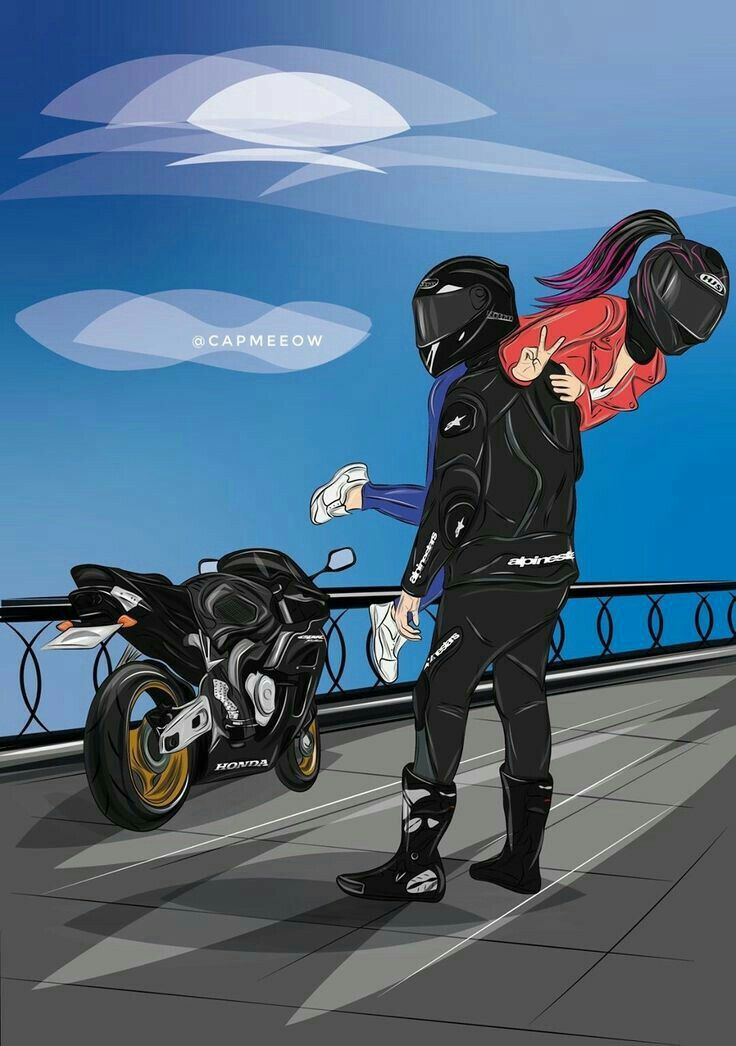 Motorcycle Images Cartoon Wallpapers