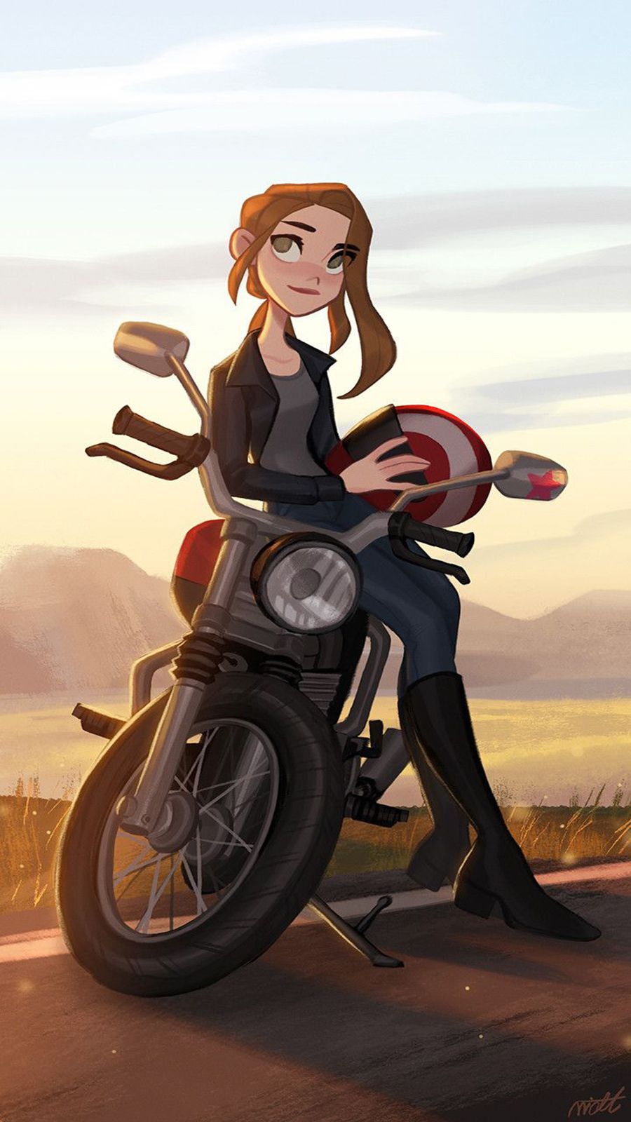 Motorcycle Images Cartoon Wallpapers