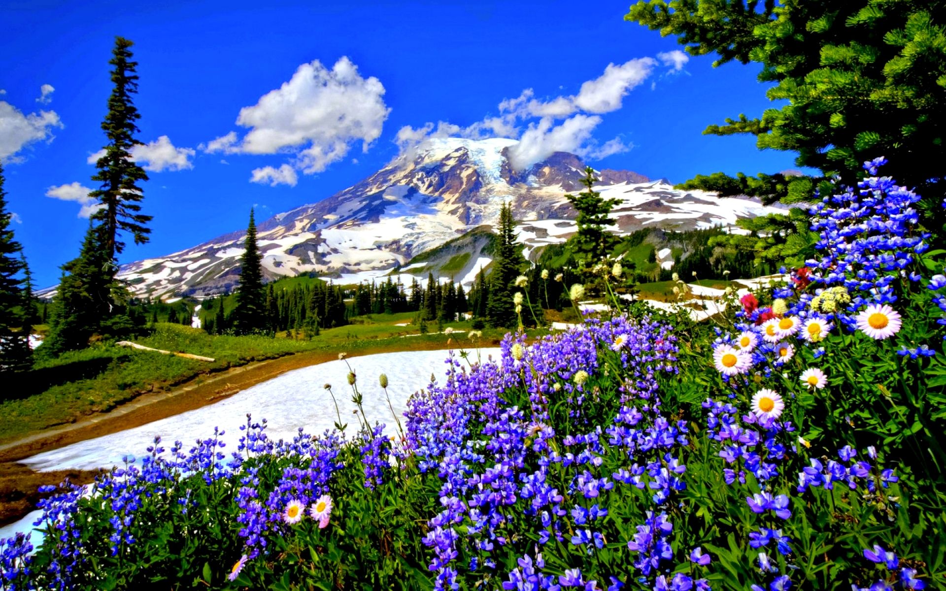 Mountain Garden Wallpapers