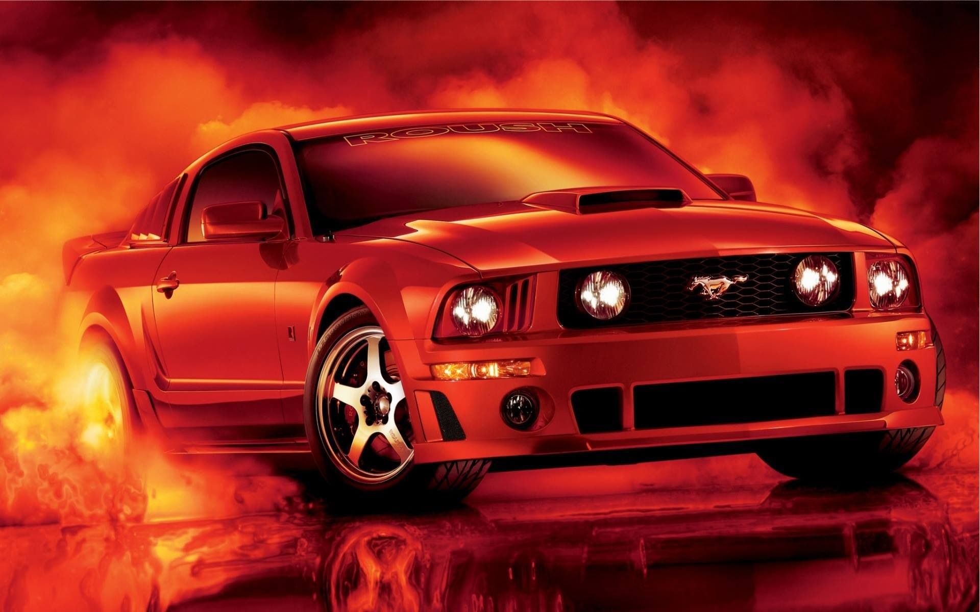 Mustang Burnout Wallpapers