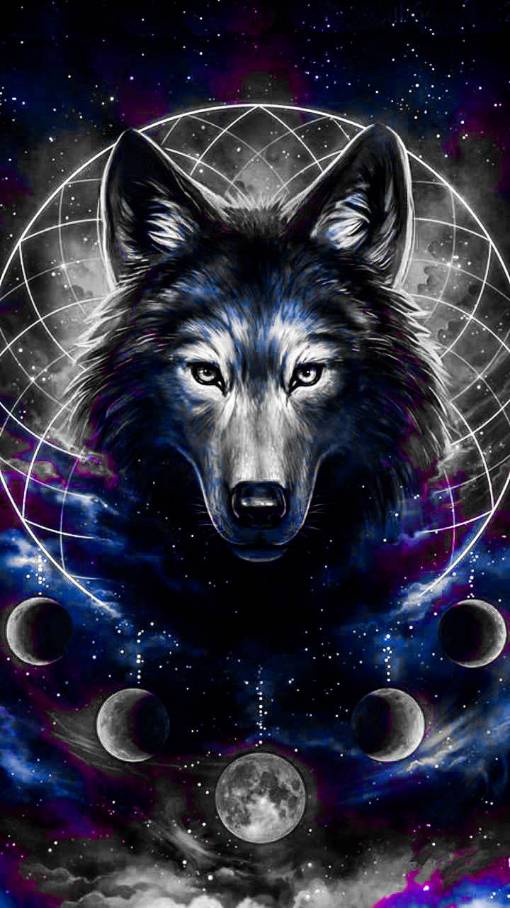 Mystical Galaxy Wolf Wallpapers