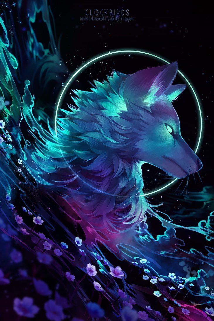 Mystical Galaxy Wolf Wallpapers