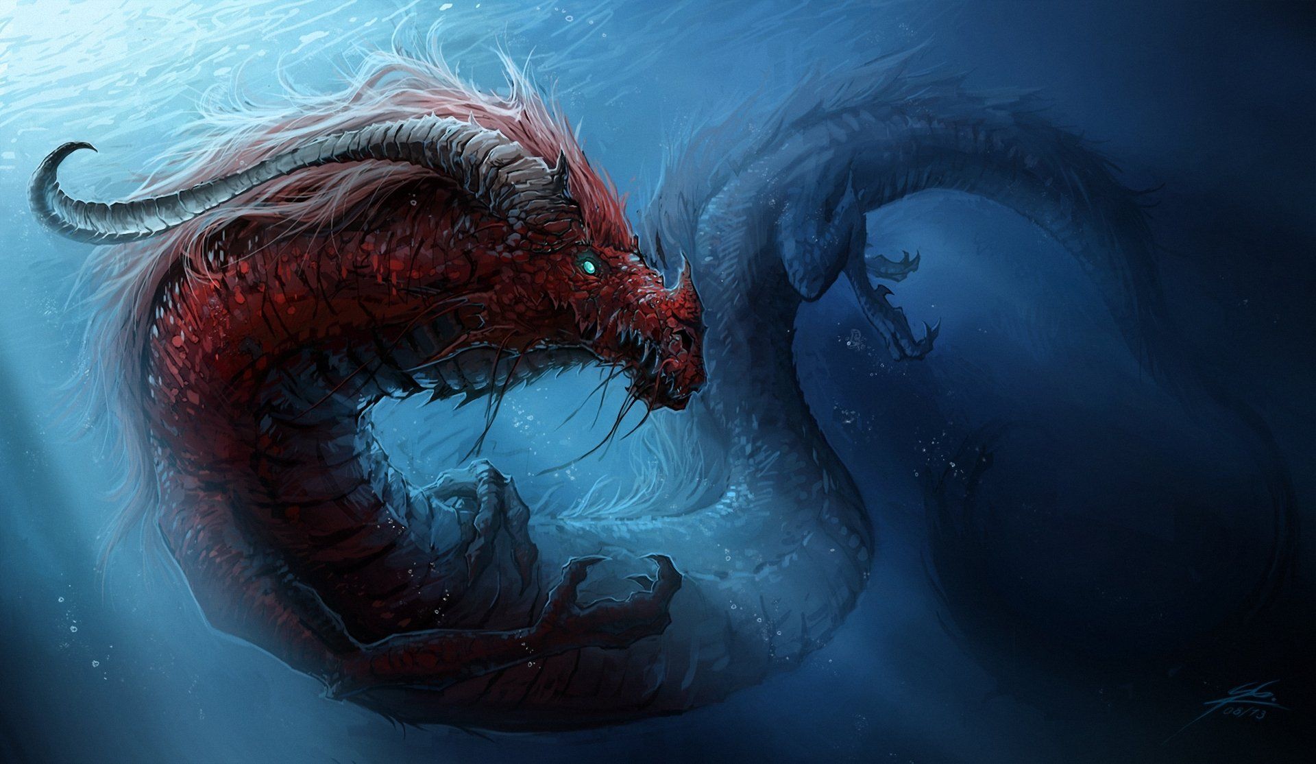 Mythical Chinese Water Dragon Wallpapers