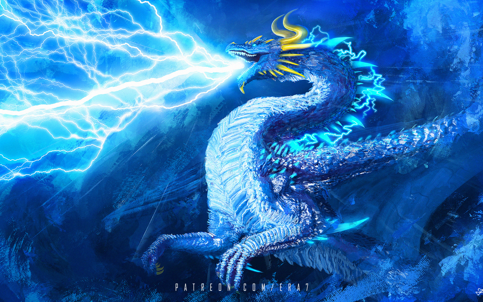 Mythical Storm Dragon Wallpapers