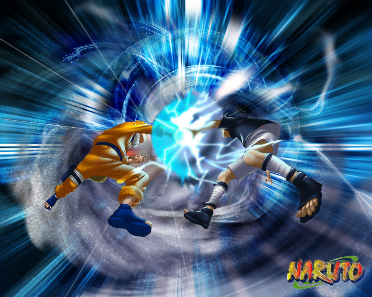 Naruto Rasengan Vs Sasuke Chidori Wallpapers