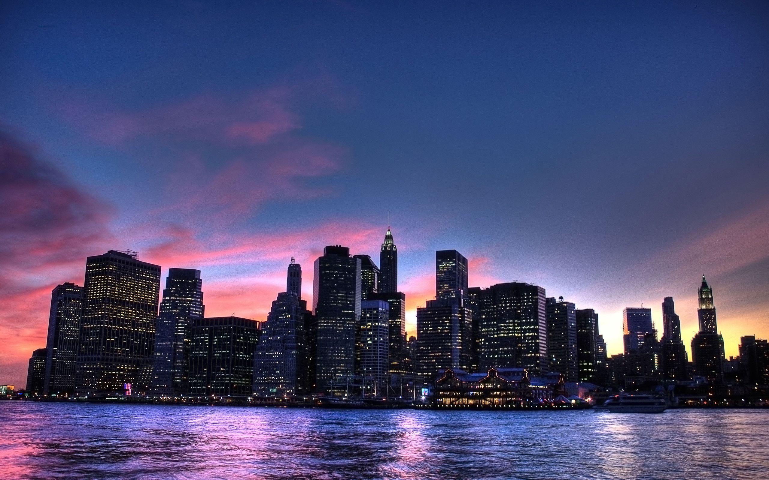 New York Skyline Sunrise Wallpapers